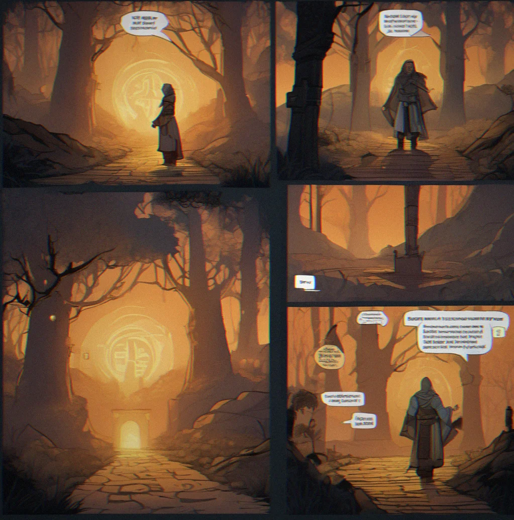 An NPC dialogue screen where something's changed. That character who used to be friendly is now cold. New dialogue options have opened up because of how you handled things in a previous quest.