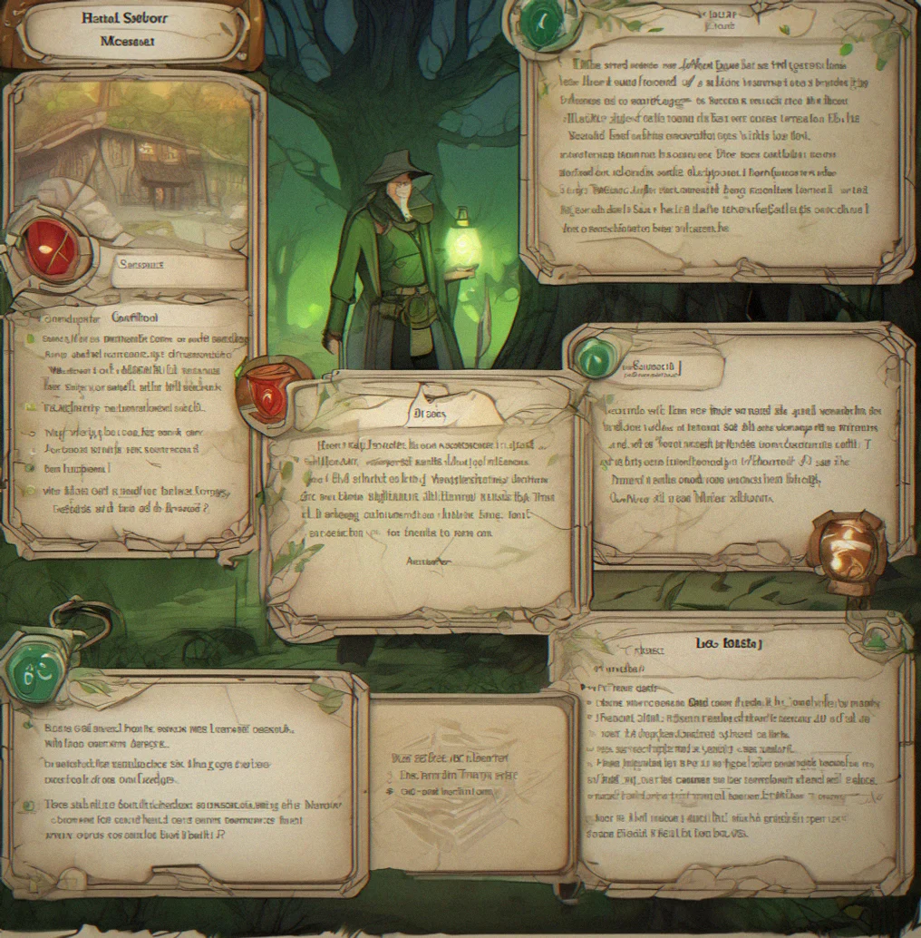 A web of character connections with green and red threads showing affinity bonds and rivalries